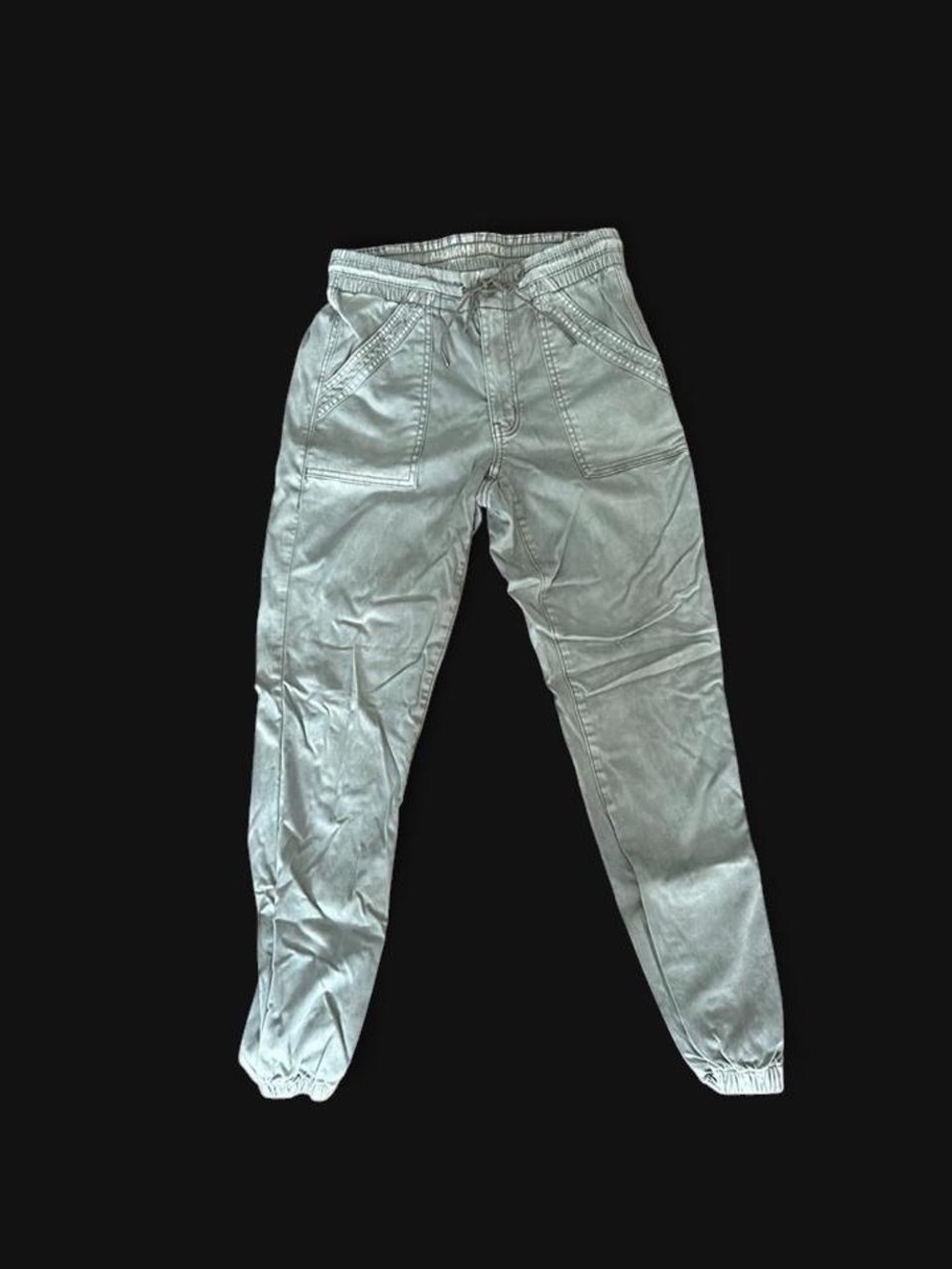 American Eagle Casual Elastic-Waist Jogger Pants - Light Green